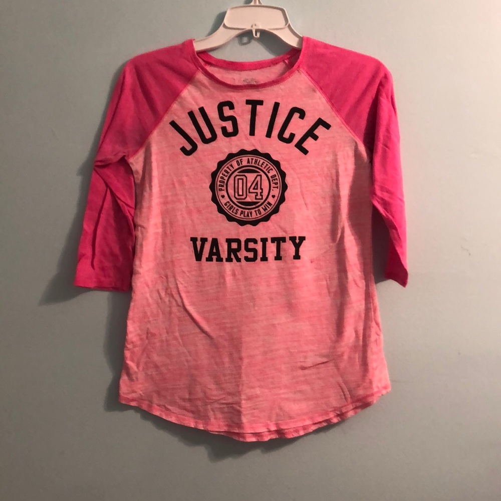 pink justice shirt